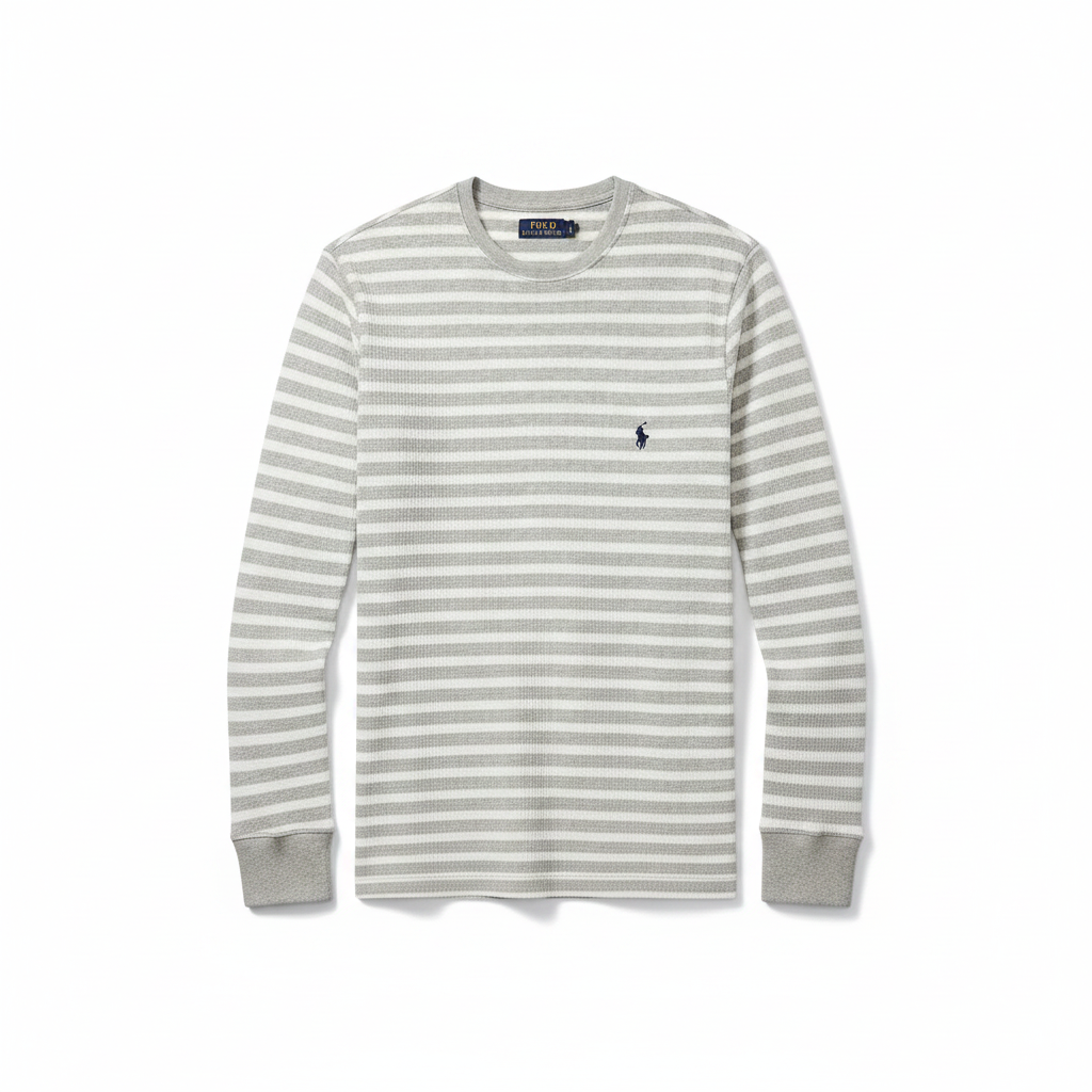 Polo Waffle Long-Sleeve