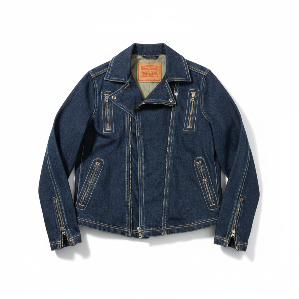 Vintage Denim Rider Jacket (71453-0005)