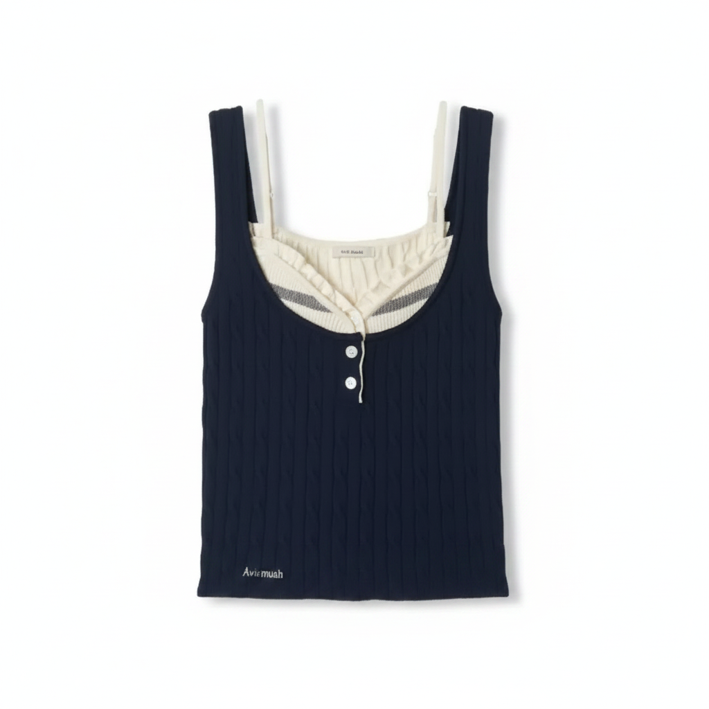Cable Sleeveless Knit