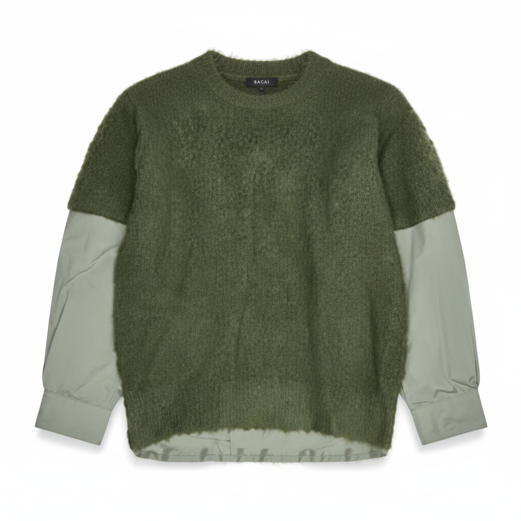 Rip Stop x Knit Pullover