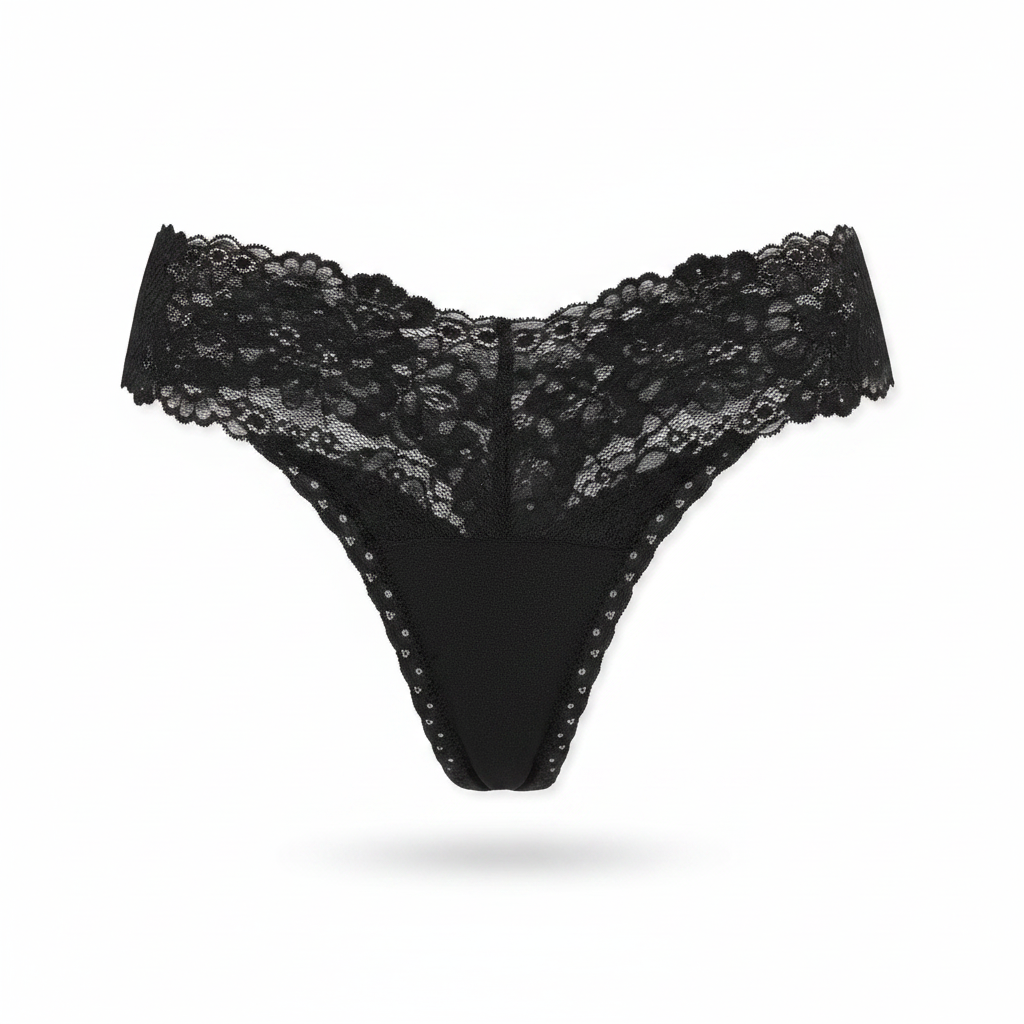 Wink Lace-Trim Thong Panty