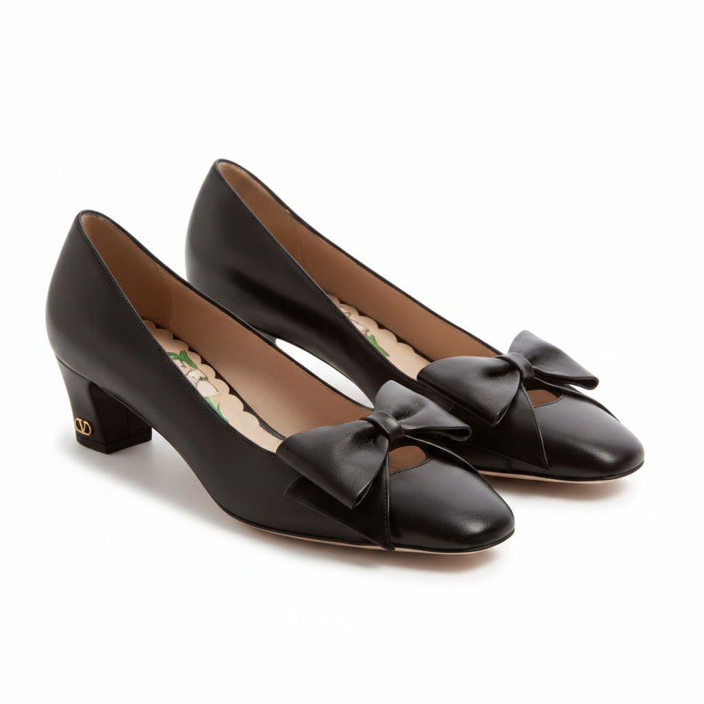 BOWOW PUMPS IN KIDSKIN 45MM