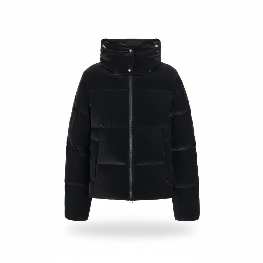 Velvet Short Down Jacket