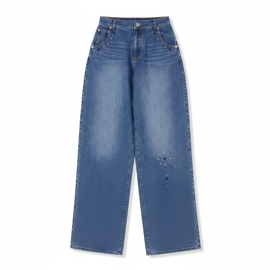 BOHEMIAN DENIM PANTS