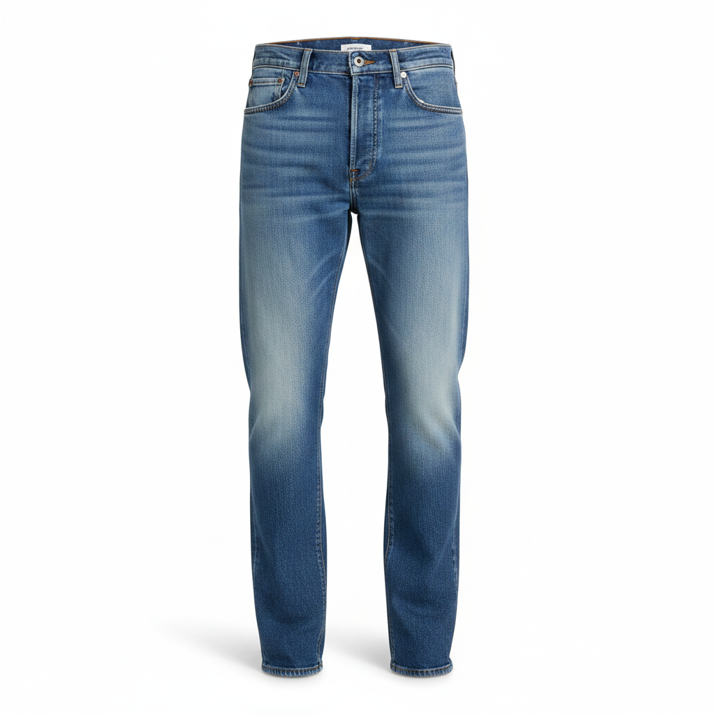 Men's Blue Fitted Jeans